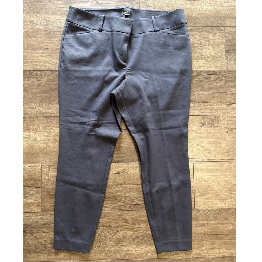 LOFT Plus Marisa Fit Slim Leg Ankle‎ Pants Grey Size 16 Plus NWT 468268
